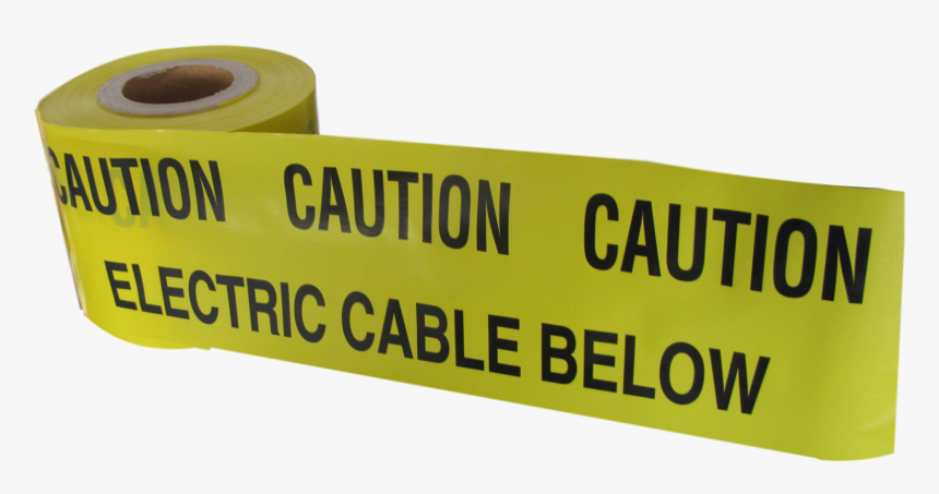 Caution Electric Cable Below Tape 365m X 150mm - Gaffer Tape, HD Png Download, Free Download