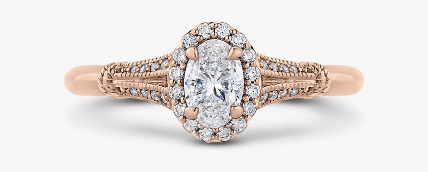 Oval Diamond Gold Engagement Rings, HD Png Download, Free Download