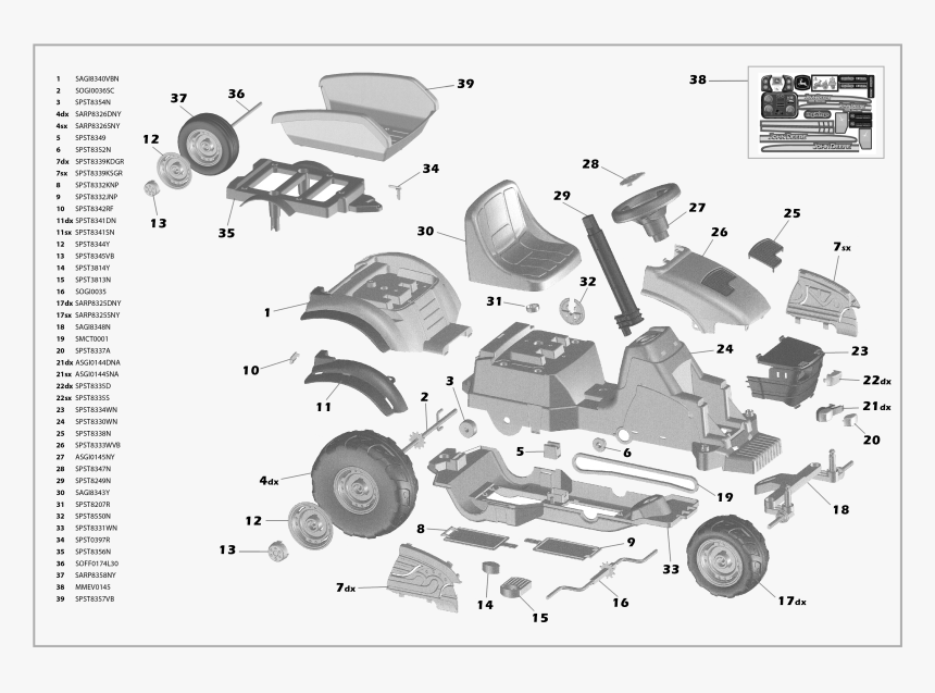 John Deere Farm Tractor With Trailer - Cub Cadet Tractor Parts, HD Png Download, Free Download