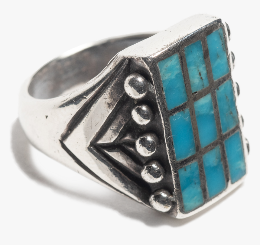 Sterling Silver Vintage Sterling Silver Navajo Ring - Titanium Ring, HD Png Download, Free Download