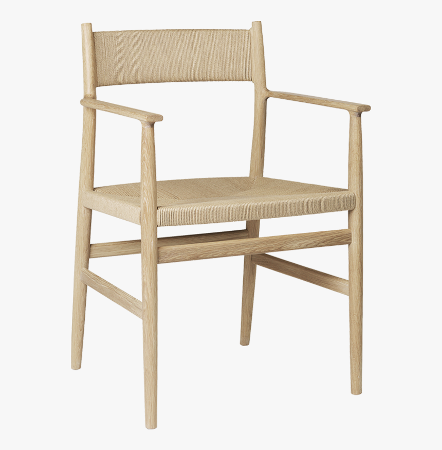 Arv Armchair Whiteoiledoak Wovenback - Arv Chair, HD Png Download, Free Download