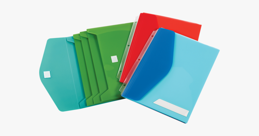 Transparent Folders Stationery - Velcro Folder For Binder, HD Png Download, Free Download