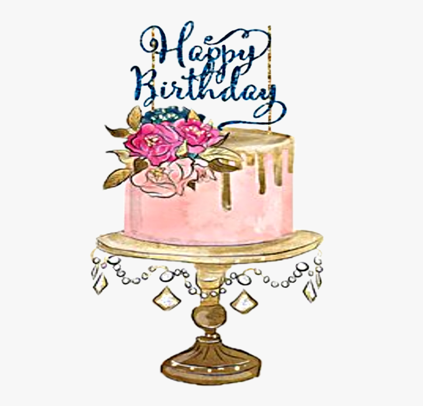 #watercolor #cake #birthday #happybirthday #png - Cake, Transparent Png, Free Download