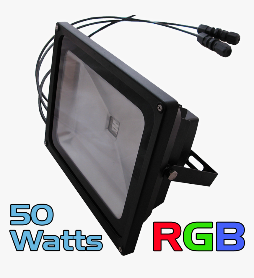 50 Watt Cosmic Color Rgb Flood With Built-in Controller - 50w Rgb Flood Led, HD Png Download, Free Download