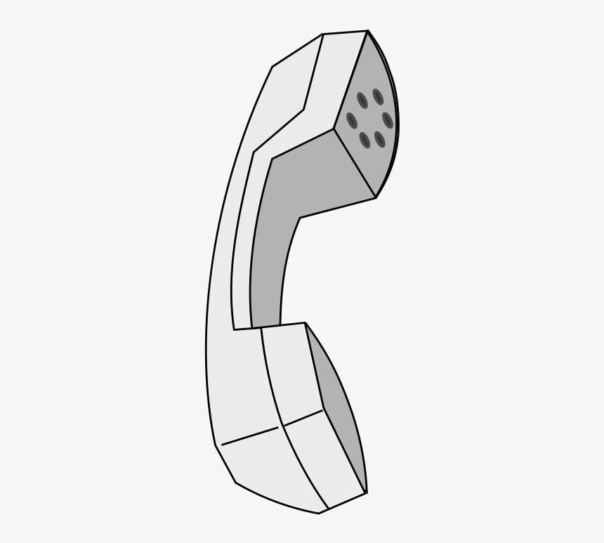 Simplified Telephone Reciever Svg Clip Arts - Handset, HD Png Download, Free Download