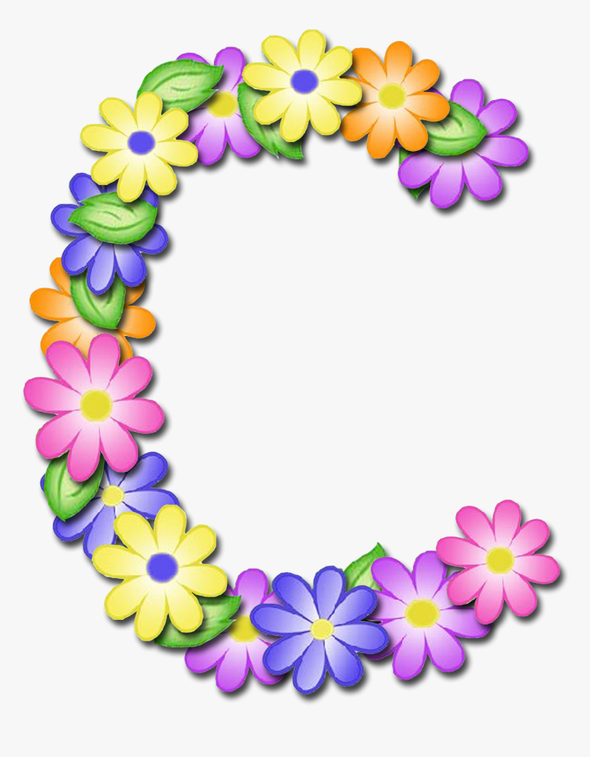 Letras Flores Png, Transparent Png, Free Download