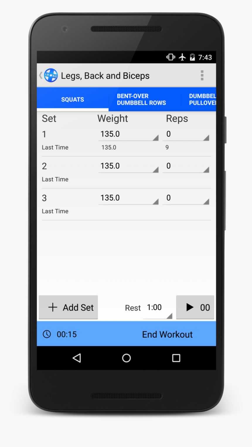 Enjoy The Digital Weight Lifting Log Book Made By Weight - Mobile Phone, HD Png Download, Free Download