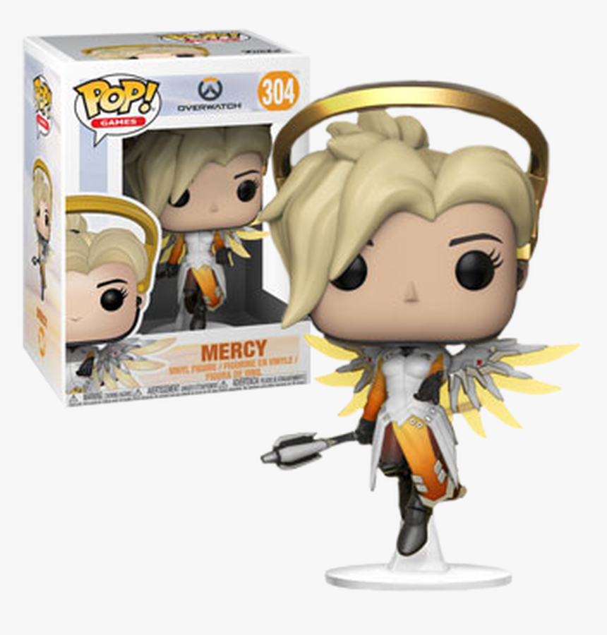 Mercy Pop Vinyl Figure - Funko Pop Overwatch Mercy, HD Png Download, Free Download