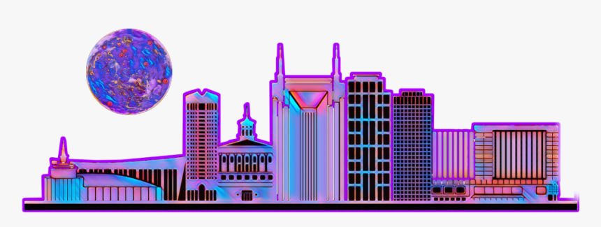 #nashville #freetoedit - Skyline, HD Png Download, Free Download