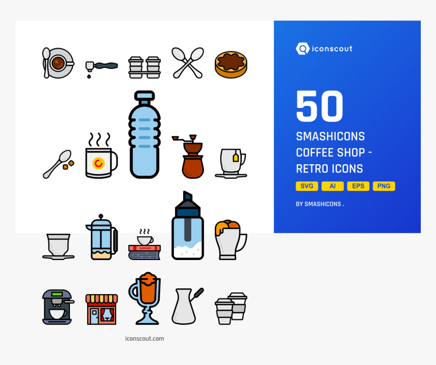 Smashicons Coffee Shop , Png Download - Job Icon Set Png, Transparent Png, Free Download