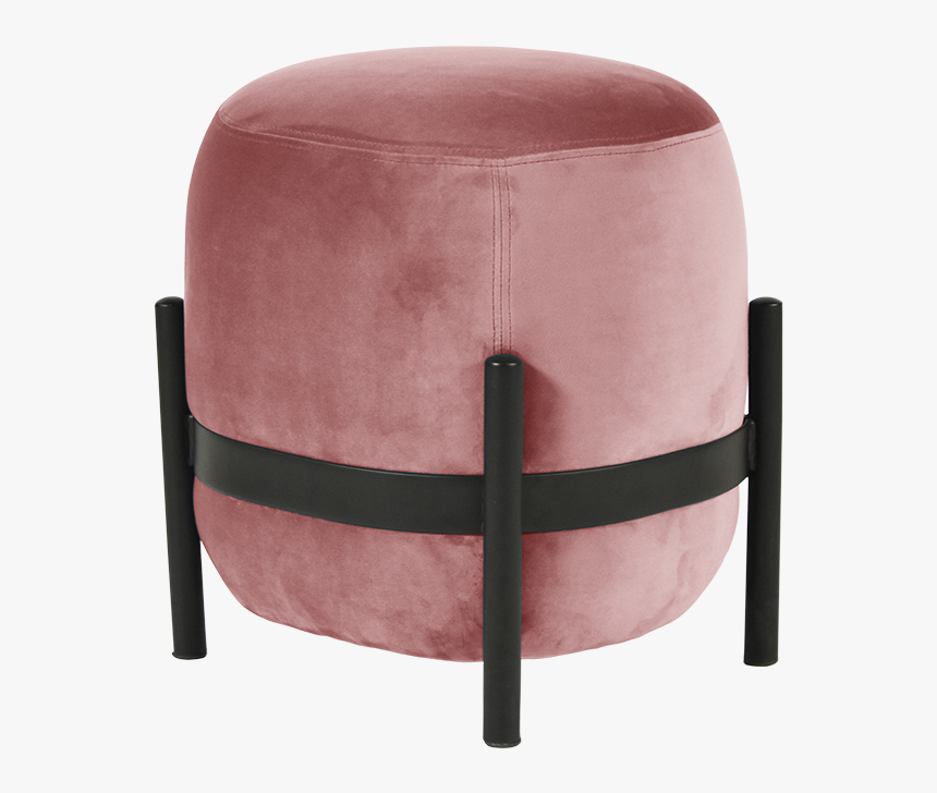 Vega Pouf - Rose/black, HD Png Download, Free Download