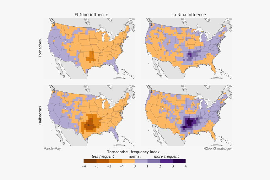 El Nino And La Nina Severe Weather, HD Png Download, Free Download