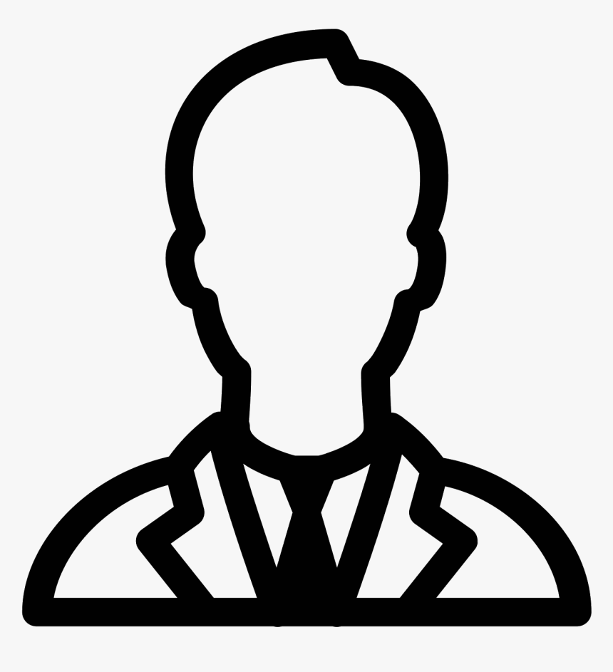 The Logo Is A Black And White Line Drawling Of A Man, - Portable Network Graphics, HD Png Download, Free Download