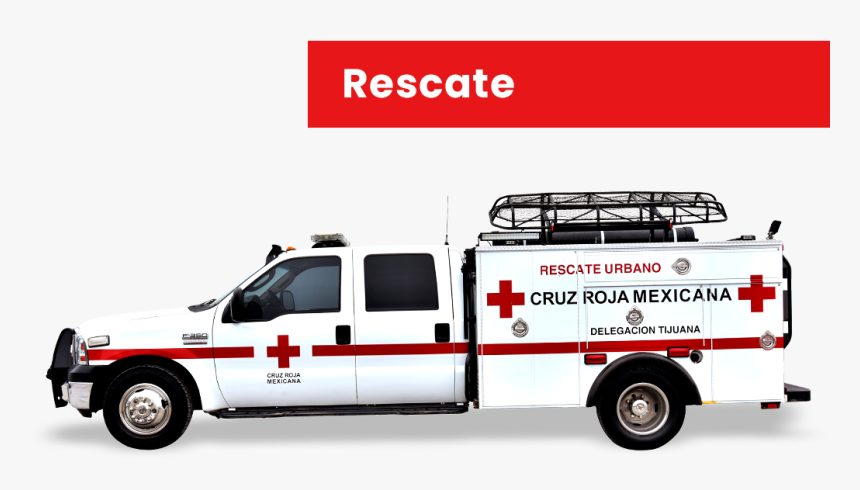 A 0002 Rescate - Cruz Roja Mexicana Rescate Urbano Logo, HD Png Download, Free Download