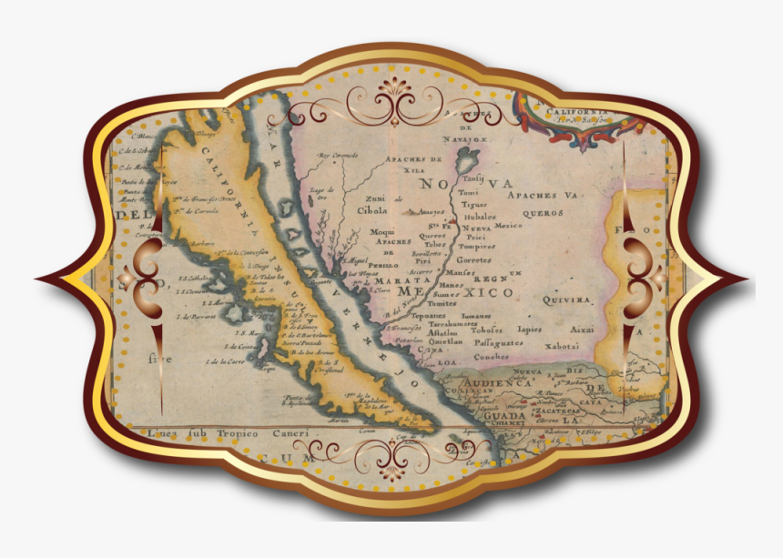 Map-cal - California As An Island Maps, HD Png Download, Free Download