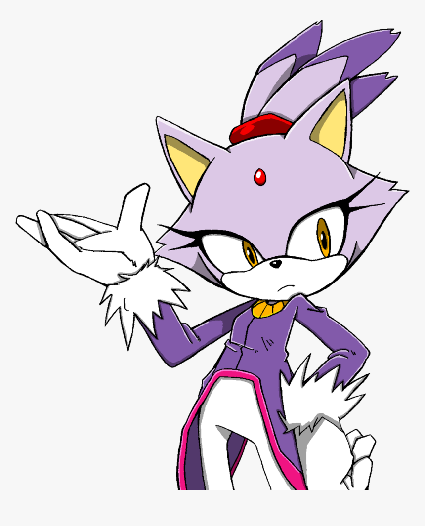 Blaze The Cat Sonic Channel , Png Download - Blaze The Cat Clipart, Transparent Png, Free Download