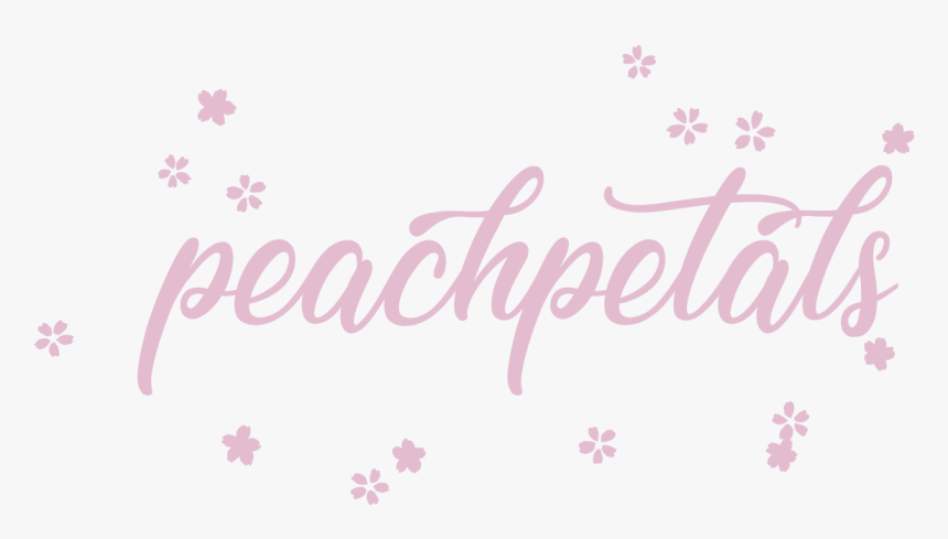 Peachpetals - Calligraphy, HD Png Download, Free Download