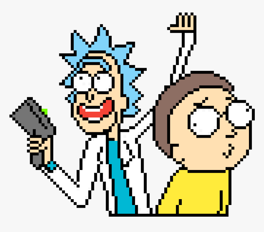 Rick And Morty Pixel Art, HD Png Download, Free Download