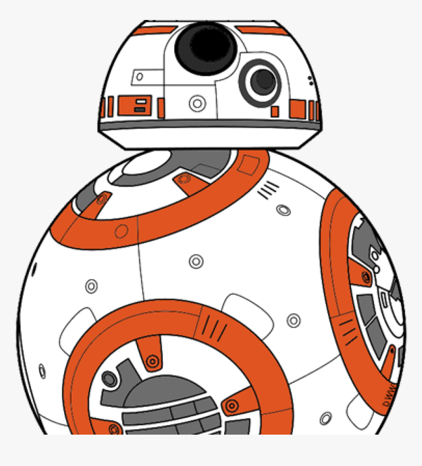 Black And White Download Millenium Falcon Clipart At - Star Wars Sphero Bb 8, HD Png Download, Free Download