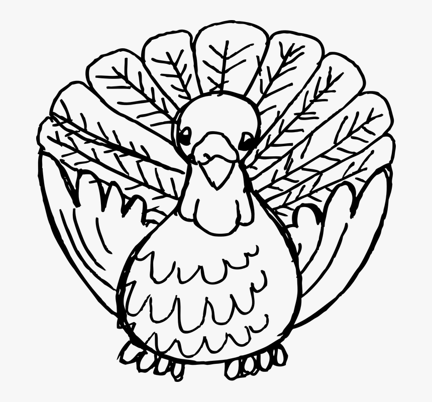 Transparent Thanksgiving Black And White Clipart, HD Png Download, Free Download