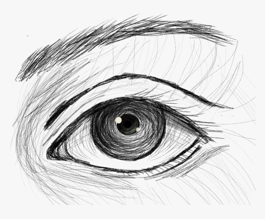 Artsy Drawing Eye - Sketch, HD Png Download - kindpng