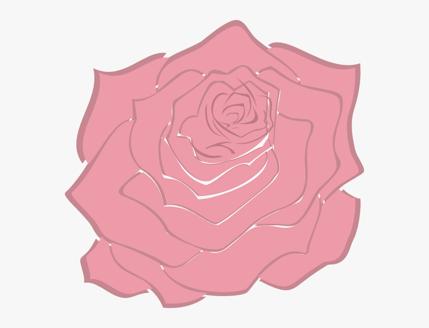 Light Pink Rose Clipart, HD Png Download - kindpng