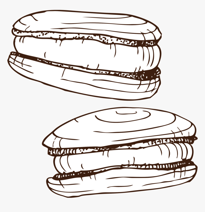 Hand Drawn Burger Transparent - Illustration, HD Png Download, Free Download