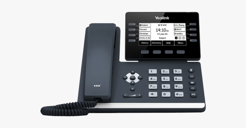 Yealink T53 Entry Level Phone Front View - Yealink T53w, HD Png Download, Free Download