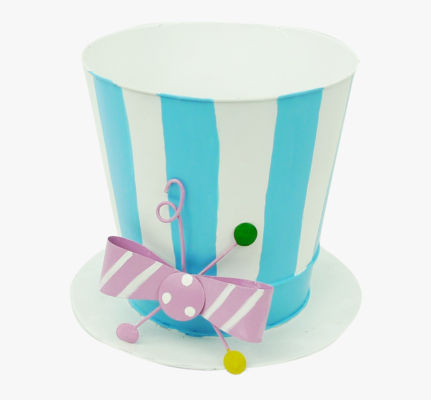 Metal Stripe Top Hat Container - Party Hat, HD Png Download, Free Download