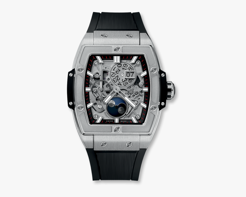 Spirit Of Big Bang Moonphase Titanium - Hublot Spirit Of Big Bang Moonphase Titanium, HD Png Download, Free Download