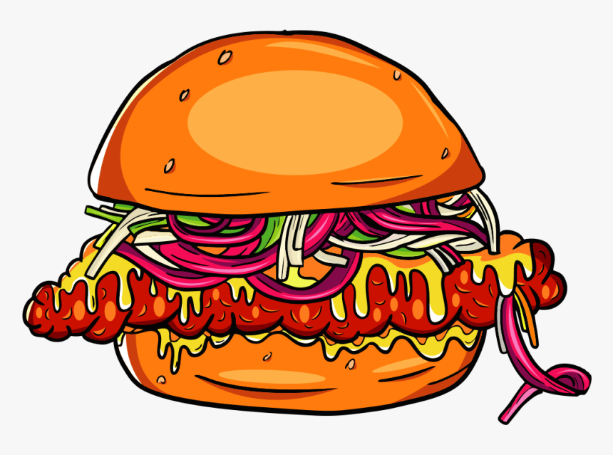 Holdaak Chicken Sandwich Illustration - Cheeseburger, HD Png Download, Free Download