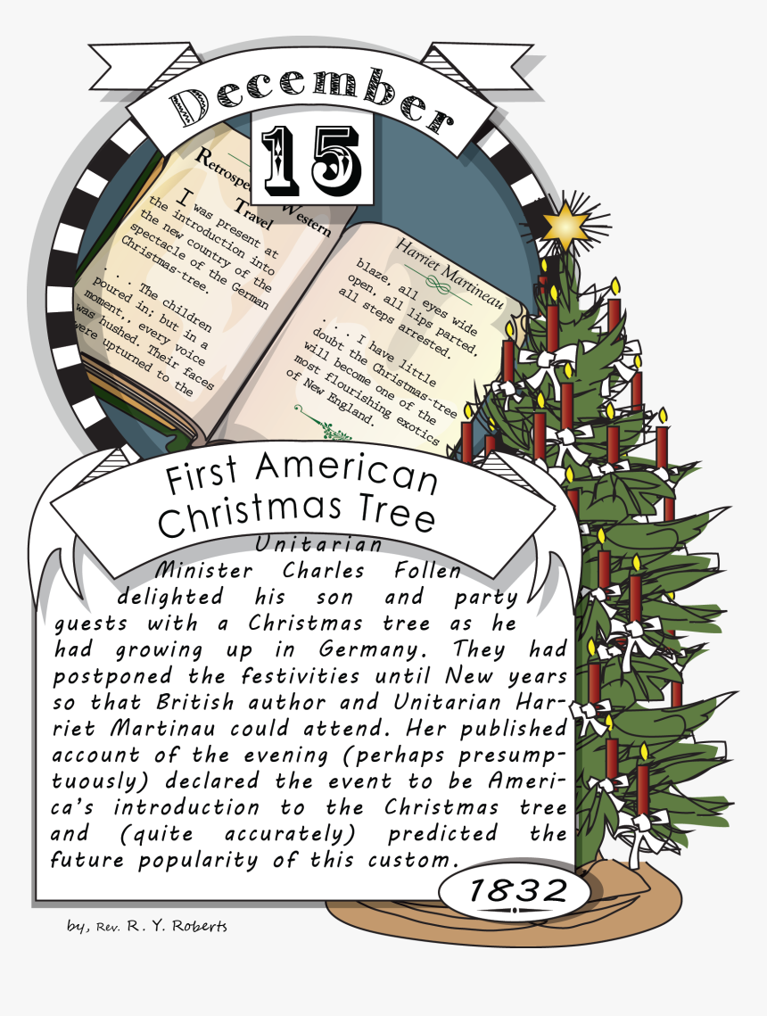 December Fifteenth, The First American Christmas Tree - 501 Mackenzistas, HD Png Download, Free Download