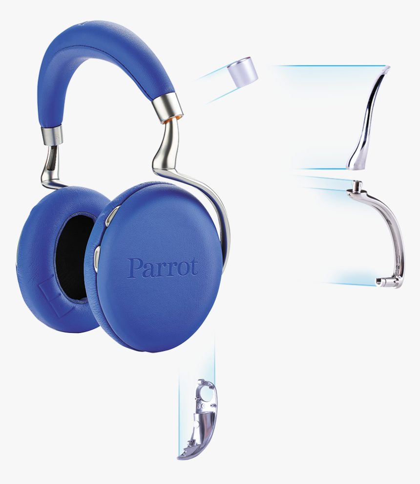 Parrot Zik Headphones Updated - Parrot Zik 3 Blue, HD Png Download, Free Download