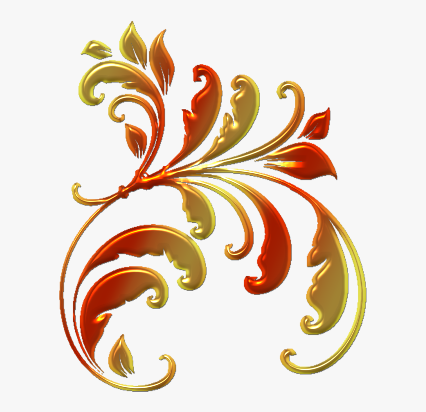 Flourish Clipart Gold, Flourish Gold Transparent Free - Вензеля Для Фотошопа Png, Png Download, Free Download