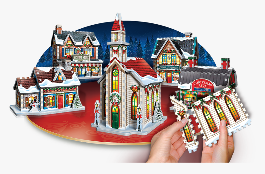 Wrebbit 3d Puzzle Christmas Village, HD Png Download, Free Download