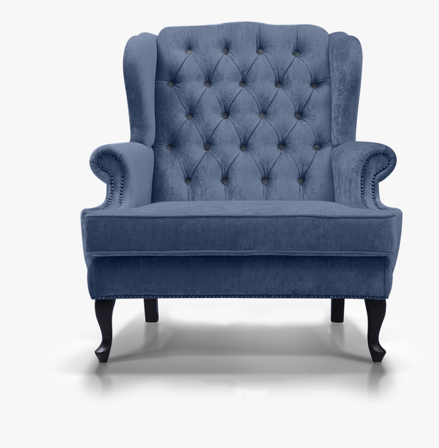 A Grey Armchair - Couch, HD Png Download, Free Download