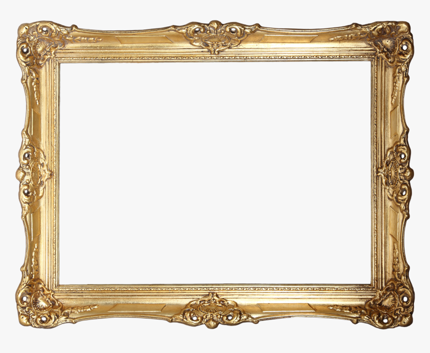 Golden Picture Frame , Png Download, Transparent Png - kindpng