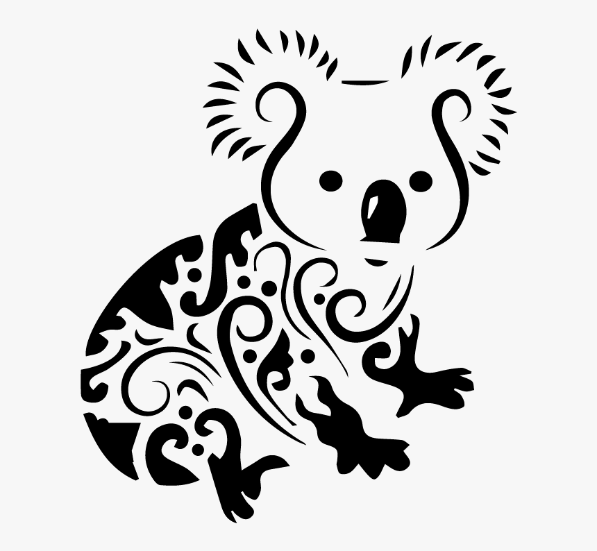 Download Koala Tattoo Drawing Clip Art Koala Cross Stitch Pattern Hd Png Download Kindpng