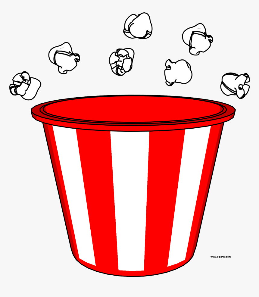 Transparent Bucket Png - Popcorn Bucket Clipart, Png Download, Free Download