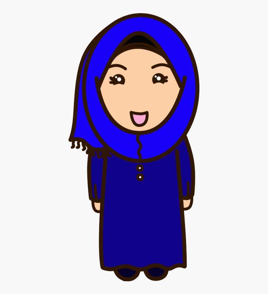 Once Upon A Time - Muslimah Cartoon Clipart, HD Png Download, Free Download