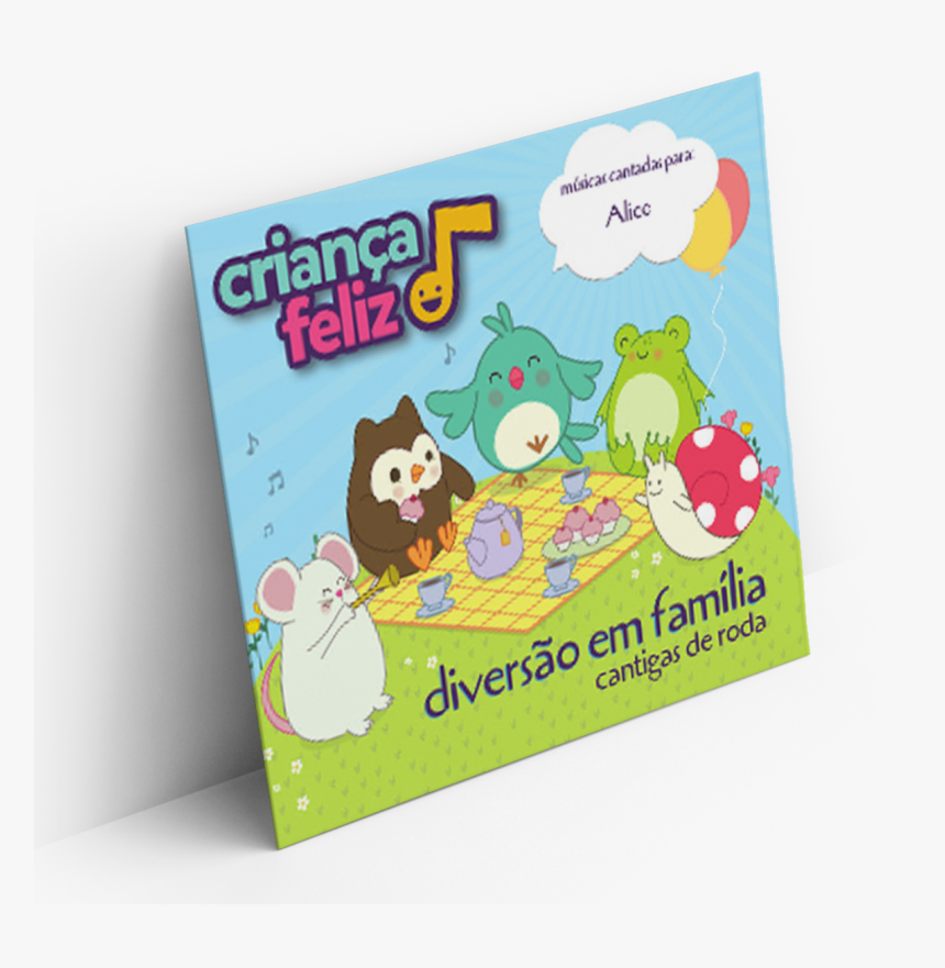 Cd Criança Feliz Vol 1 Diversão Em Família - Cartoon, HD Png Download, Free Download