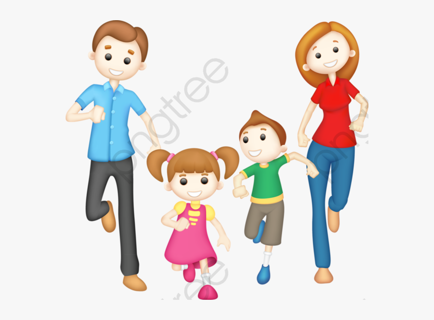 Happy Hand Painted - Family Clipart Png, Transparent Png, Free Download