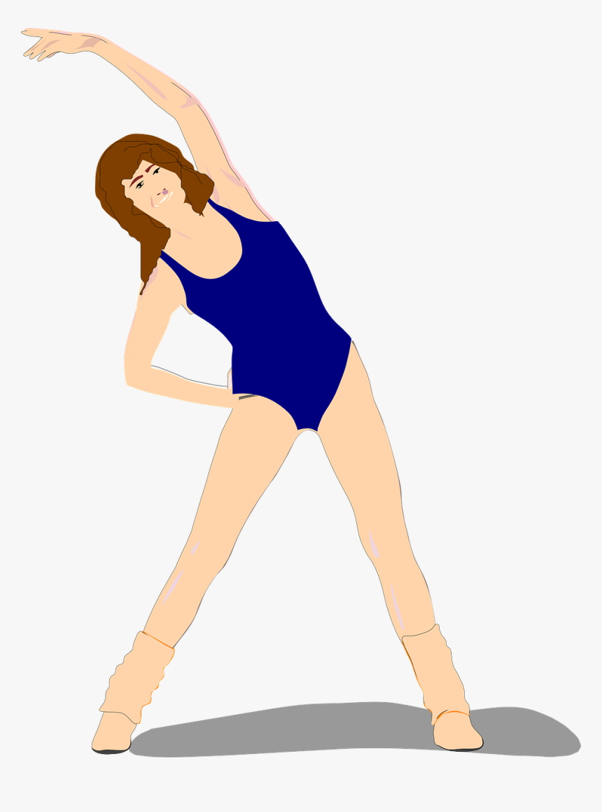 Png Animated Woman Exercising, Transparent Png, Free Download