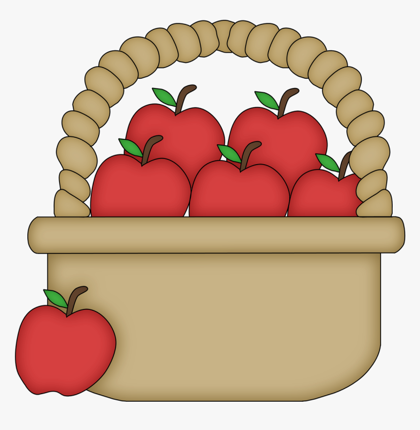 - Cartoon Basket Of Apples - Basket Of Apples Cartoon, HD Png Download, Free Download