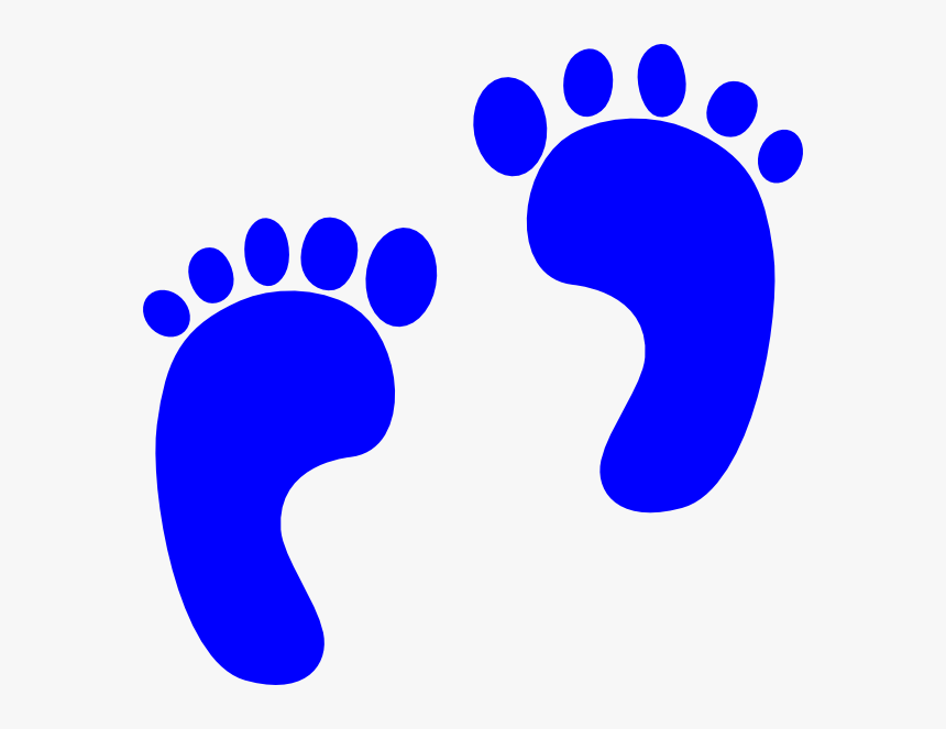 Clip Art Blue Baby Footprint Clipart Foot Print Clipart Hd Png