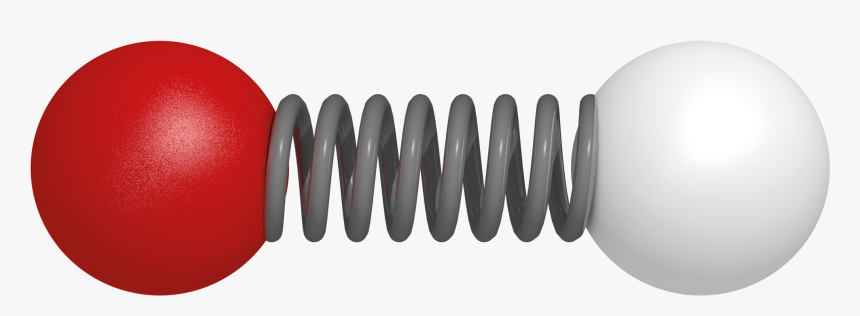 Molecular Vibration Model Atoms Connected By A Spring - Chemical Bonds As Springs, HD Png Download, Free Download