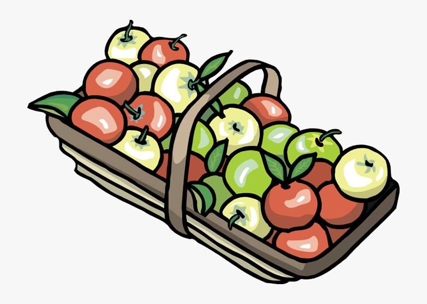 Basket Of Apples Clipart Png - Clipart Apples, Transparent Png, Free Download