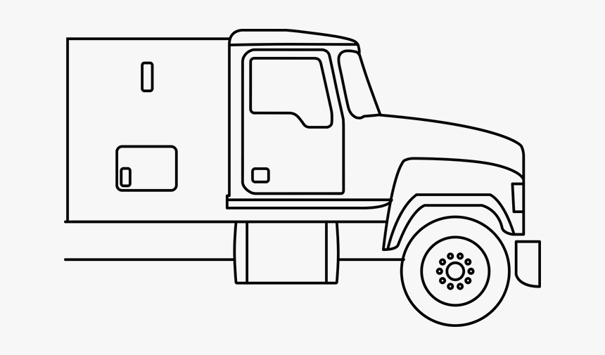 Line Drawing Of Pinnacle 48-inch Flat Top Sleeper - Truck, HD Png Download, Free Download