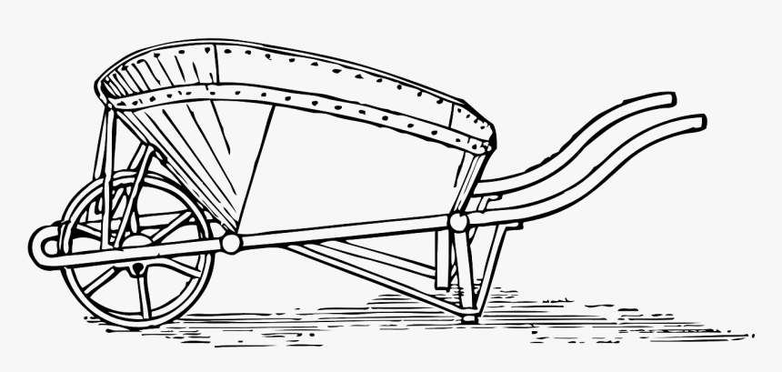 Outline Image Of Pushcart, HD Png Download, Free Download