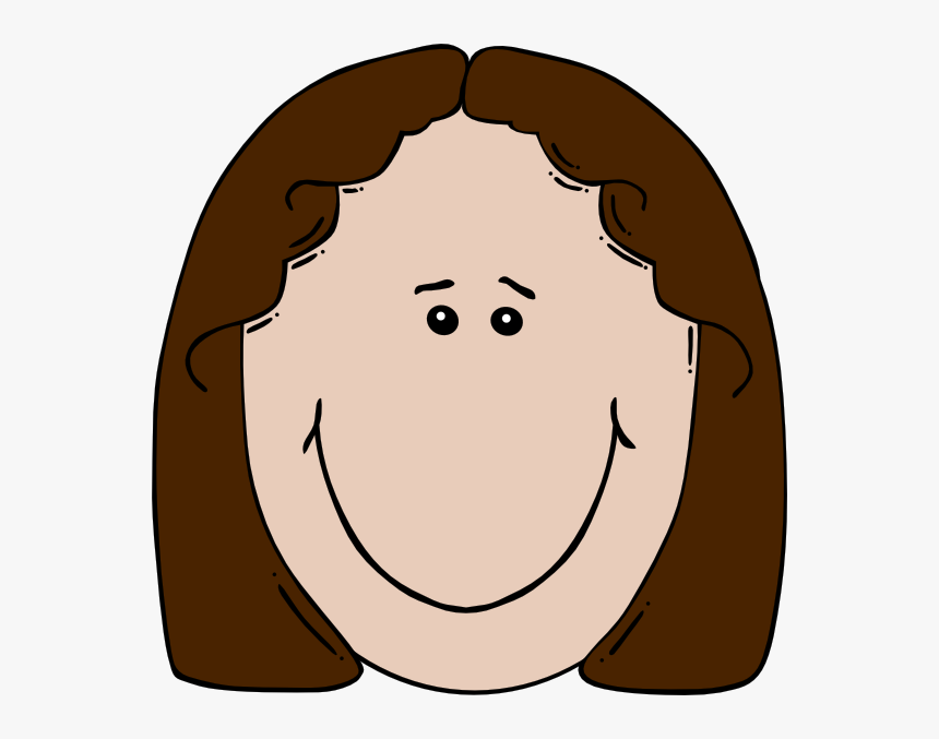 Woman Svg Clip Arts - Cartoon Girl Face Transparent, HD Png Download, Free Download